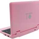 CHIBBS Portable Kids Laptop Computer, 7" Inch IPS Screen Mini Laptop Powered by Android 13.0, Quad Core, 2gb Ram + 32gb ROM, 2* USB, Camera, Bluetooth, Wi-Fi- Pink