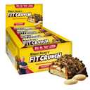 FITCRUNCH Full Size Protein Bars, 6-Layer Baked Bar, 6g of Sugar, Gluten Free & Soft Cake Core (12 Bars, Peanut Butter) BB Date 07/02/2026