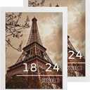 QDSSDECO 18x24 Poster Frame White Wood Frame with Plexiglass Horizontal and Vertical Formats Hanging on the Wall Display Picture, Set of 2, 18"x24"2pk