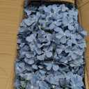 Hydrangea Flower in Mason Jars, 10 Set Floral Arrangements Table Centerpieces Decor Glass Flowers Vases for Home Party Wedding Bridal Shower Graduation Boho Decorative(Blue)