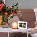 Dad Son Picture Frame 4x6, Father and Son Wooden Picture Frame, Christmas Fathers Day Birthday Gifts for Father from Son, Boy Dad We Love You Decorative Photo Frames for Table Desk Decor