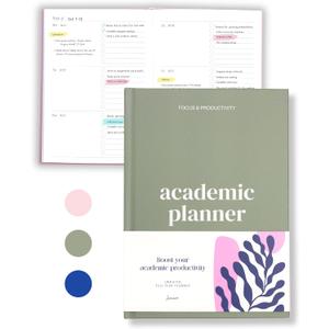 Lamare Academic Planner 2026 College Essentials  Undated Weekly College Student Planner for Homeschool, High School, College & Nursing Students (Sage)
