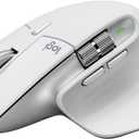 Logitech MX Master 3S for Mac - Wireless Bluetooth Mouse with Ultra-Fast Scrolling, Ergo, 8K DPI, Quiet Clicks, Track on Glass, Customization, USB-C, Apple, iPad - Pale Grey