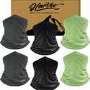 6 Pack Sun Cooling Neck Gaiter Face Mask UV Scarf Breathable Bandana for Men/Women
