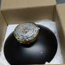 Dimmable Small Mid Century Modern Flush Mount Ceiling Light with Acrylic Shade,Black and Gold LED Ceiling Lights,5CCT 2700K-6000K Light Fxiture for Hallway Entryway Bedroom Kitchen Laundry Room 11.8in