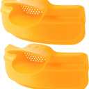 2Pcs Spill-Proof Pot Edge Pour Funnels Flexible Silicone Soup Strainers for Round Pots and Bowls Heat-Resistant Kitchen Gadgets for Easy Soup and Oil Pouring
