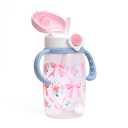 Itzy Ritzy Sippy Cup for Toddlers  Weighted Silicone Straw, Easy-Grip Handles, Snap-Close Leak-Proof Lid, BPA-Free & Dishwasher Safe  Bottle-to-Cup Transition Cup, 13oz (Ribbons & Roses)