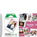 FUJIFILM Instax Mini Link 2 Smartphone Printer Bundle 2025 - Clay White