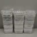 PRAKI Airtight Food Storage Containers Set with Lids - 24 PCS, BPA Free Kitchen and Pantry Organization, Plastic Leak-proof Canisters for Cereal Flour & Sugar - Labels & Marker (Black)