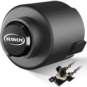 Trailer Lock Fits 2 Inch Couplers, Secures Safety Chains Anti-Theft Ball Hitch Lock, Pry-Resistant & Heavy-Duty Trailer Hitch Locks for RV | Boat | ATV | Utility Trailer (Black)