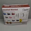 Homemate Electric Heated Blanket Twin - 62"x84" Heating Bed Blankets Throw with 10 Heating Levels 8 Hours Auto Off Fast Heating Over-Heated Protection Ultra Soft Warm Flannel ETL Certified Grey