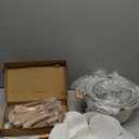 CAROTE 14 Pcs Pots and Pans Set Nonstick,Cookware Set Kitchen Cooking Set with Utensil and Pan Protectors (Cream White)