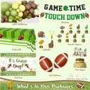 Football Party Decorations Kit Football Bowl Touchdown Themed Party Supplies Game Day Balloon Garland Backdrop Tablecloth Game Time Banner for Boys Men MVP Football Birthday Party Decorations Set