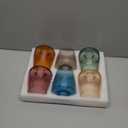 Stemless Colored Wine Glasses Set of 6-15oz Colorful Wine Glasses,Perfect Red Wine Glass Stemware for Wine Lover in Wedding,Engagement Gifts