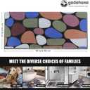 Shower Mat Non Slip, 15.736 Inch, Shower Mats for Showers Anti Slip, Non Slip Bath Mat for Shower and Bathroom, Wet Area, Quick Drying, No Suction Cups, Colored Pebbles