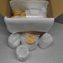 Yungyan 12 Set Christmas Glass Storage Jars with Airtight Lid 17oz Candy Jar Gingerbread Snowman Canister Containers Sets Xmas Cookie Jars with Cards and Organza Bags Winter Countertop Decoration Gift