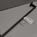 Staircase Handrail for Indoor Stairs, 2ft Modern Hand Railings Grab Bar Kit with Matte Black Finished, Non-Slip Wall Mount Decking Railings for Bars Lofts Kindergarten Guardrail Corridor(2ft)