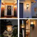 Dusk to Dawn Outdoor LED Light Bulb, 5W Equivalent 40W, Candelabra B11 Light Bulb, 2700K Soft White, Edison LED Bulbs E12 Base, Lighting Sensor, Auto On/Off for Porch Patio Garage, 6 Pack
