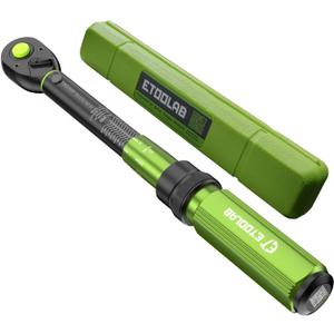 etoolab 1/4-Inch Drive Click Torque Wrench 10-230 in.lb/1-26 Nm, Dual-Direction Adjustable 72 Tooth Click Torque Wrench for MTB, E-Bike, Moto Maintenance