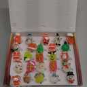 Christmas Party Favors 25Pcs 3D LED Finger Lights for Kid & Adults Toys Light Up Rings Stocking Stuffers Party Favors Assorted Styles Gift Package No-Repeat Non Candy Gift New Version