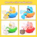 Baby Car Toys for One Year Old Boy Birthday Gift, Push and Go Cars for Toddlers 1-3 Newborn Infant 4pcs Vehicles Set for Kid 12-18 Months Toddler Toys First Birthday Gifts for 1-3 Year Old Boys Girls