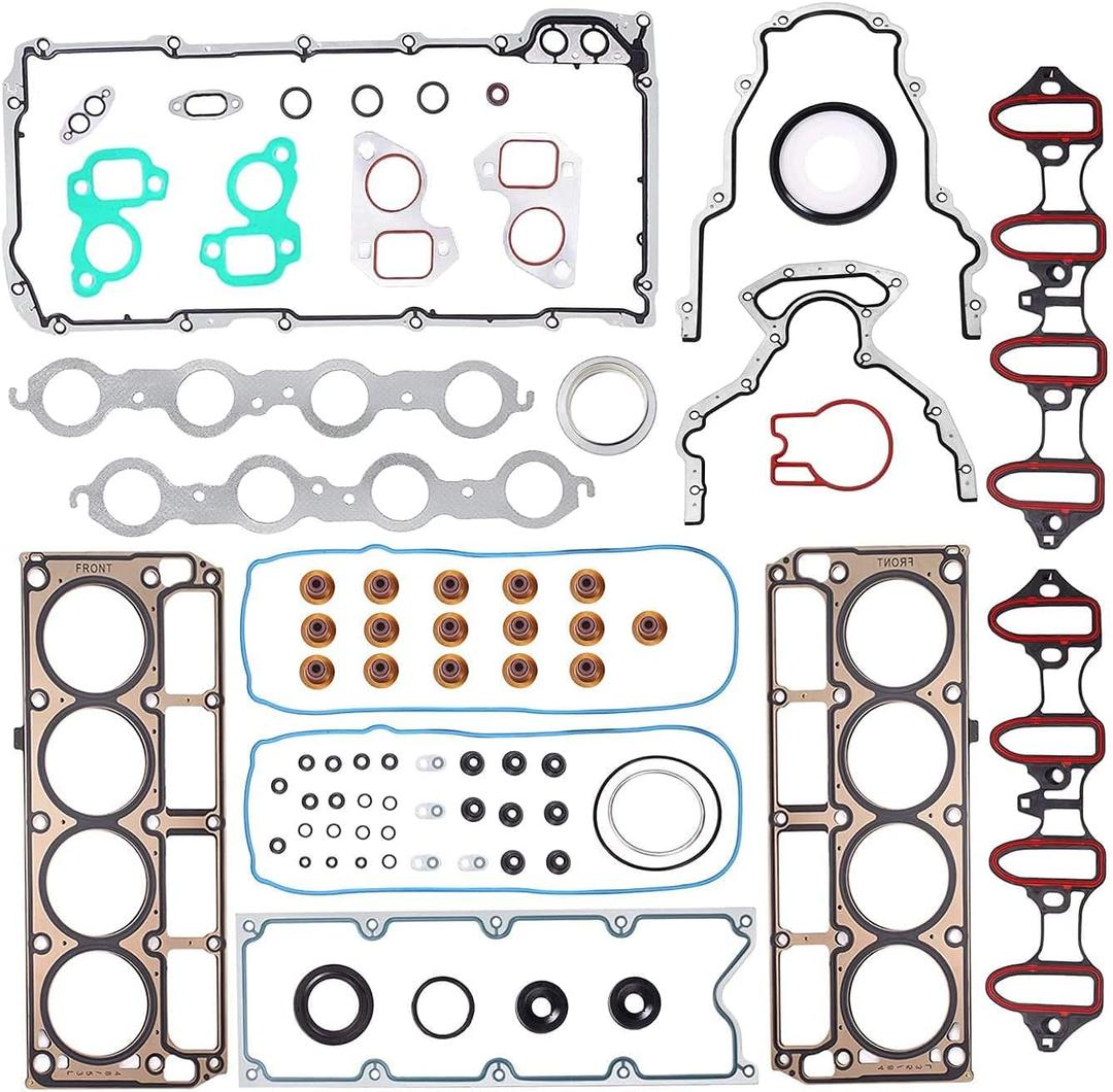 LIMICAR Full Cylinder Head Gasket Set HS26191PT-1 Compatible with 2002 2003 2004 2005 2006 2007 2008 2009 2010 2011 Silverado Tahoe GMC Yukon Envoy Buick Cadillac 4.8L 5.3L V8