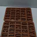 2pcs Large Letter Molds Silicone Alphabet Mold for Crayon, Cake Baking Decor (2)