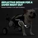 Nasjac Dog Wheelchair for Back Legs - Lightweight Portable Wheelchair with Reflective Stripes, Adjustable Pet Wheelchair Cart for Senior, Arthritis, Paralyzed, Injured, or Disabled Dogs