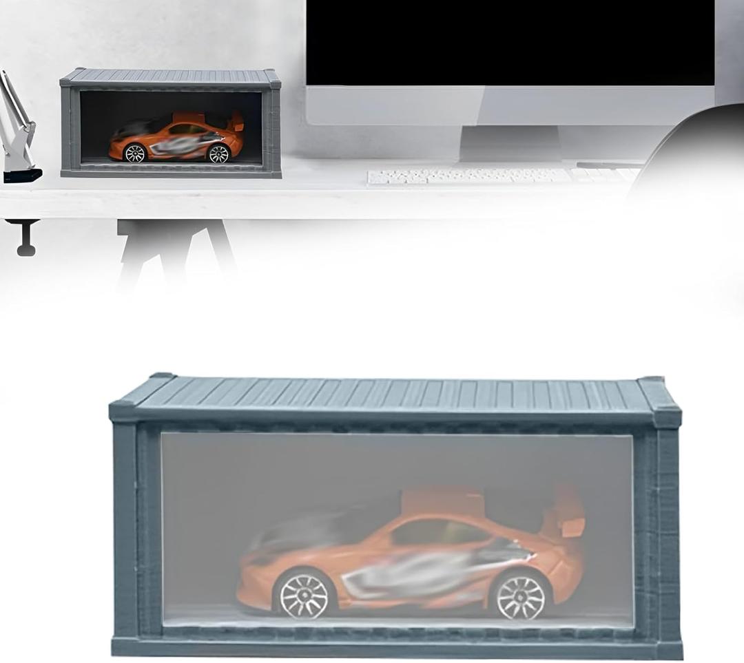 Diecast Car Display Case, 1/64 Scale Model Car Display Case, for Matchbox Wheels Toy Car Display Case Holds, Toy Car Display Organizer Storage Case, for Vehicle Toy Collectibles Memorabilia