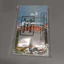 Teenyyou 50 Pcs Christmas Elf Cookie Gift Bags Red and White Stripe Candy Goodies Snack Stand up Pouch Treat Bags with Window for Packaging Xmas Party Favor Supplies, 8 x 6.5 x 2.5 Inch