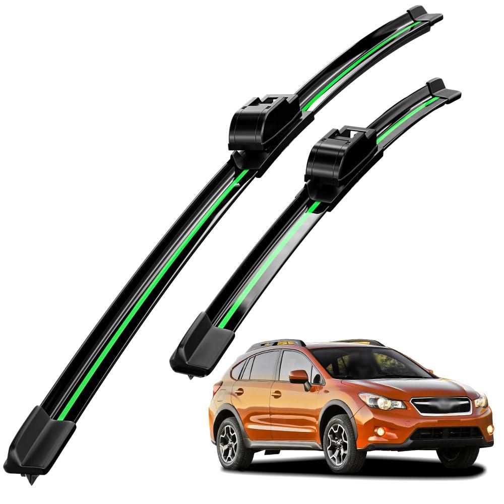 DIOCNAD Compatible With Subaru Crosstrek 2018-2025 Wiper Blades Front Windshield Wipers Water Repellent Available in All-Seasons OEM Quality 2PCS 26"+16" Pinch Tab