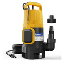 Acquaer 1HP Sump Pump 4948GPH Submersible Drain Pump with Automatic Float Switch, Remove Clean/Dirty Water for Basement, Hot Tub, Pools, Garden Pond