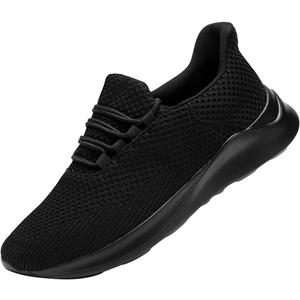 Womens Slip-On Barefoot Flats Wide Toe Box Casual Sneakers Minimalist Walking Shoes Non Slip All Season (Black)