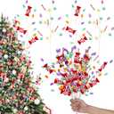 Janinka 12 Pcs 16 Inch Pastel Candy Christmas Decorations Peppermint Lollipop Xmas Tree Picks Colorful Candy Christmas Ornaments for Xmas Tree Topper Vase Filler Home Decor New Year Gifts
