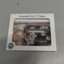 Inesore for AirPods Pro 3 Case 2025 with Lock, for Women Girly Floral Cute Case Compatible with Apple Airpods Pro 3rd Generation Cover, with Phone Stand,Keychain & Cleaner Kit -Black Gold Flower