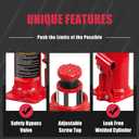 Big Red Hydraulic Bottle Jack with Carrying Case, 20 Ton (40,000 lb) Capacity,T92007S