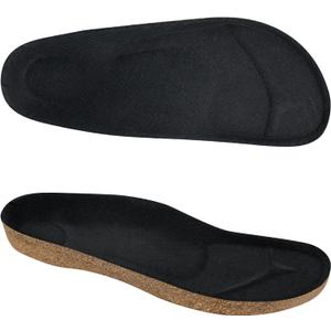 Endoto Cork Footbed for Birkenstock Super Birki Clog, Replacement Kork Insoles Inserts for Men & Women Sandals with Arch Support(US Size:W6/M4 / EU Size:37)