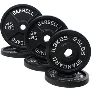 BalanceFrom Cast Iron Olympic 2-Inch Plate Weight Plate for Strength Training, Weightlifting and Crossfit, Multiple Packages