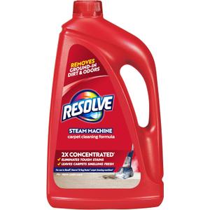 Resolve Steam Carpet Cleaner Solution Shampoo, 60 fl oz, 2X Concentrate, Safe for Bissell, Hoover & Rug Doctor, Carpet Cleaner, Carpet Cleaner Solution