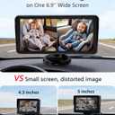 2-Kids Baby Car Camera for Seat: 6.9 Inch Ultrawide Display with Two Cameras Rear Facing - USB Powered Backseat Camera HD 1080P Easy to Install