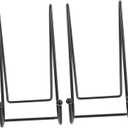 Amosfun 2pcs Plate Rack Display Stands for Decorative Plates Books and Artwork Sleek Frame Holders for Home Office and Events Design
