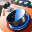 Wireless Carplay Adapter, 60% Smaller, 3X Auto-Connect, No Latency, Plug&Play, Bluetooth&WiFi, for Apple Carplay Wireless Adapter, Mini Dongle for iPhone 5~17 & 927+ Cars, USB A/C (Deep Black)