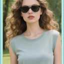 LianSan Oversized Reading Sunglasses for Women Men, XL Wide Fit Double Bridge Sun Readers, Full Lens Square Cheaters UV400