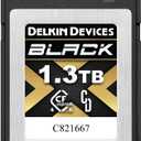 Delkin Devices Black 1.3TB CFexpress 4.0 Type B Memory Card with pSLC Flash, up to 3530MB/s Read for Professional Video and Photography