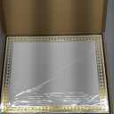 200 Sheet Gold Foil Award Certificate Paper Bulk 8.5 x 11 In for Printing Customizable Blank Cardstock Gold Border Certificate Laser and Inkjet Printer Friendly for Graduation Diploma Achievement (Yellow Ivory)