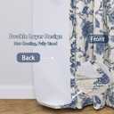 DriftAway Linen Floral Paisley Navy Blackout Curtains for Living Room Bedroom 96 Inch Length 2 Panels Lined Grommet Window Drapes Thermal Farmhouse Country Jacobean Curtains