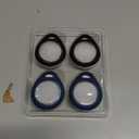 UNBREAKcable AirTag Holder for Apple - 4 Pack Air Tag Case [Fit Tightly Design] [Easy to Install] [Hold Securely] Waterproof TPU Protective Cover with Metal Keychain for Kids, Pet, Luggage, Backpack, Keys