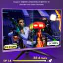 IVANKY DisplayPort Cable 1.4, 8K DP to DP Cable[8K@60Hz, 4K@144Hz, 1080P@240Hz], Support HBR3, 32.4Gbps, HDCP 2.2, HDR, Display Port Cord Compatible for Gaming Monitor, TV, PC, Laptop, Grey-6.6ft