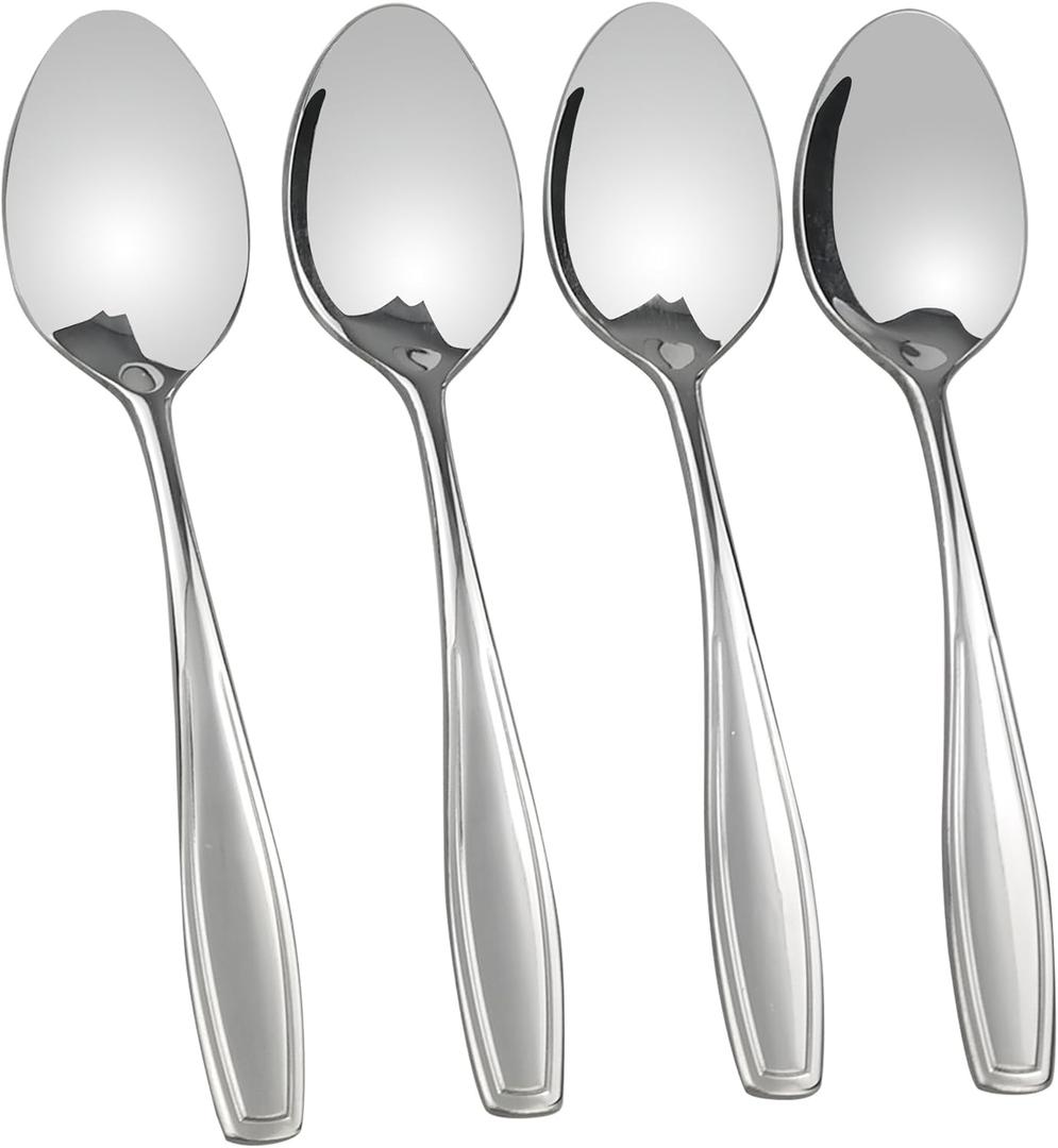 Pekky Stainless Steel Dessert Spoon, 12 Pieces Small Spoons Set