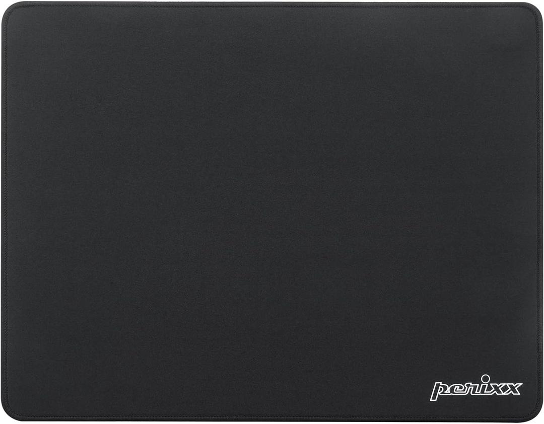 Perixx DX-1000XL Waterproof Gaming Mouse Pad with Stitched Edge - Non-Slip Rubber Base Design for Laptop or Desktop Computer - XL Size 15.75 x 12.6 x 0.12 Inches, black